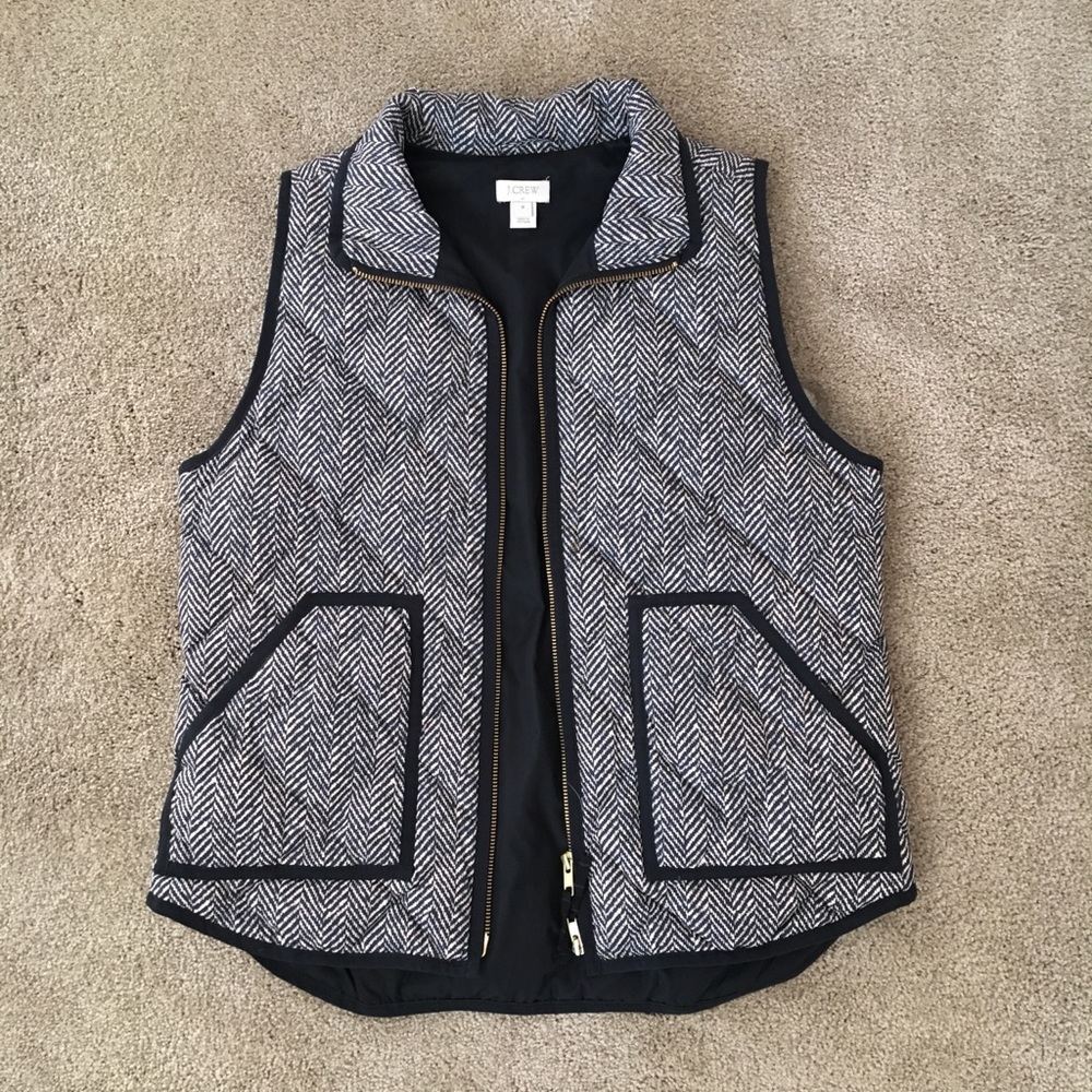 J Crew herringbone vest